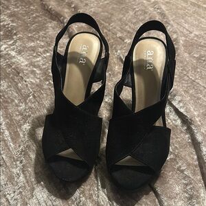 Black Women's Slingback Heels